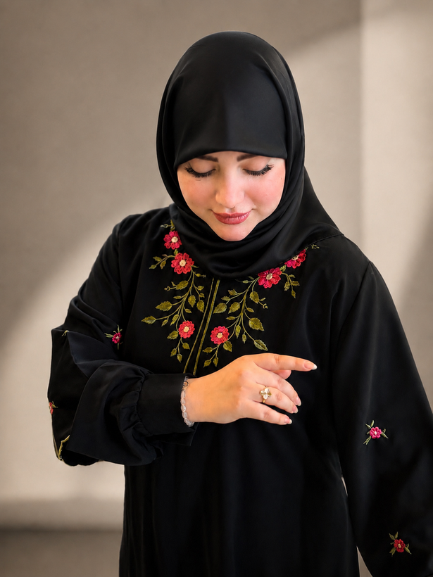 عبا گل دوزي ميناب