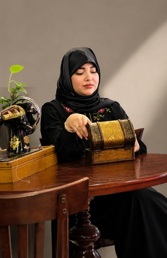 عبا گل دوزي ميناب